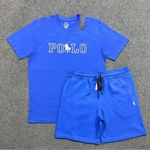 Polo by Ralph Lauren Blue T-Shirt and Shorts Set